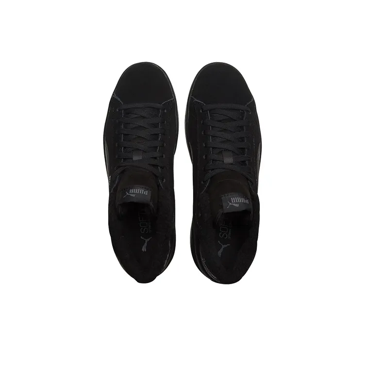 PUMA Smash V2 Mid Wtr Fleece Black Mid Board Shoes-3