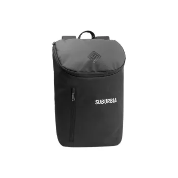 SUBURBIA Polyester Backpack Medium Size Unisex Black
