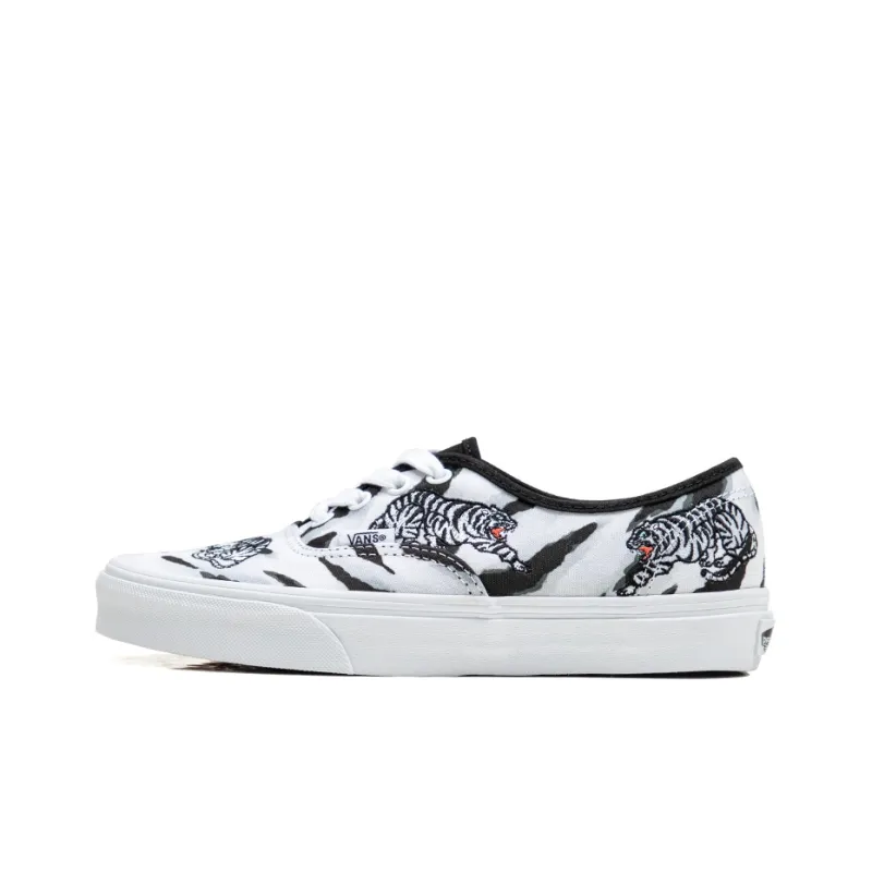 Vans Unisex Authentic Low Top Sneakers Black/White-0