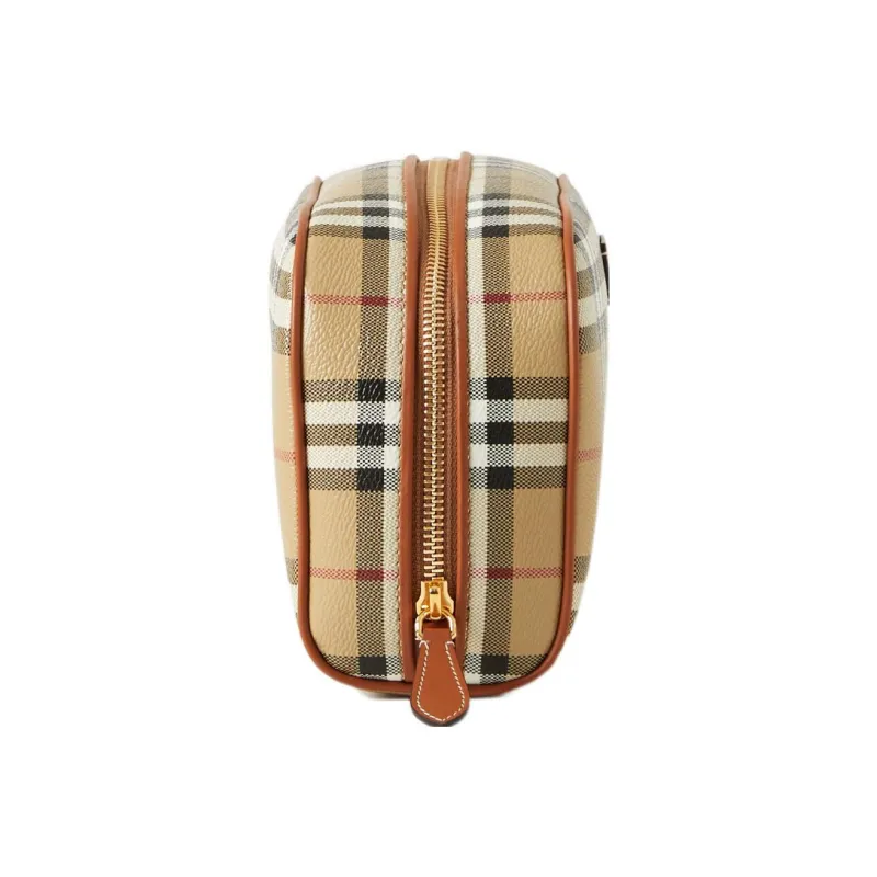 Burberry Medium Check Travel Pouch Archive Beige-2