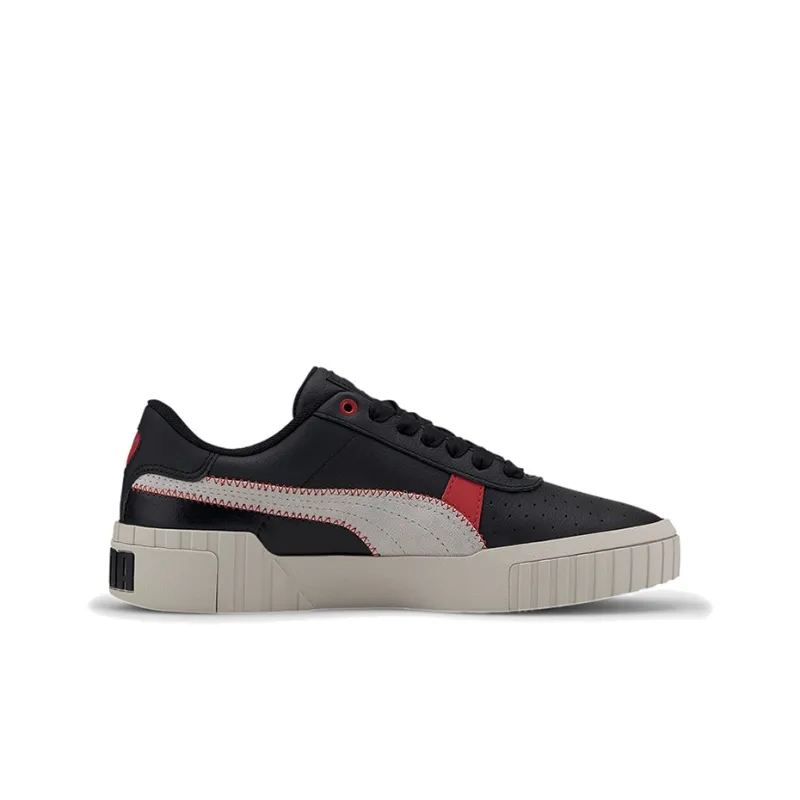 PUMA Cali Retro Casual Sneakers Black/Red Women's-1