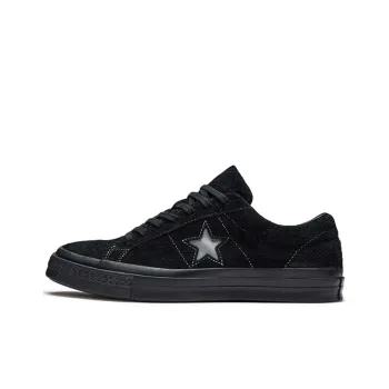Converse One Star Suede OX Slip Resistant Lightweight Breathable Low Top Skateboard Shoes Unisex Black