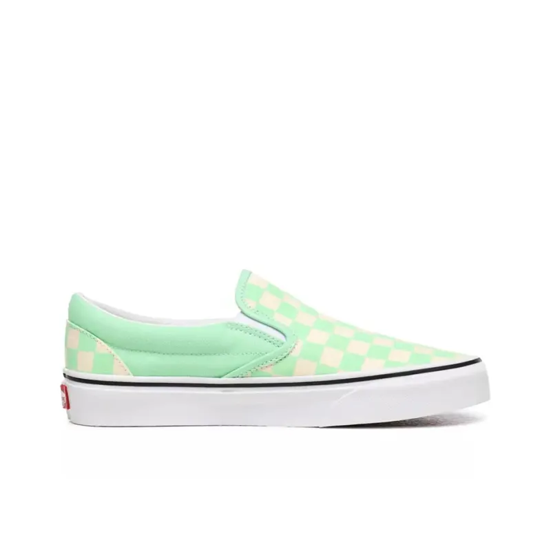 Vans Classic Slip On 'Checkerboard Green Ash'-1