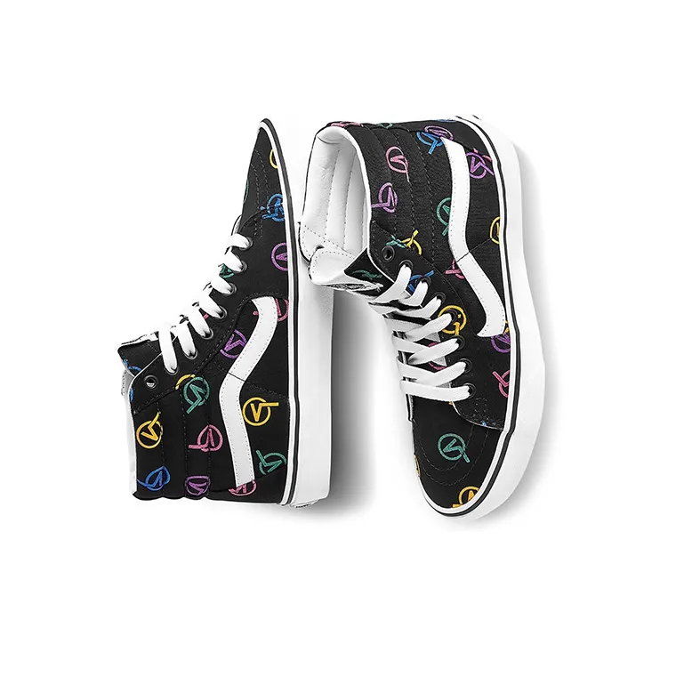 Vans SK8 HI Black Unisex 'Black White'-3