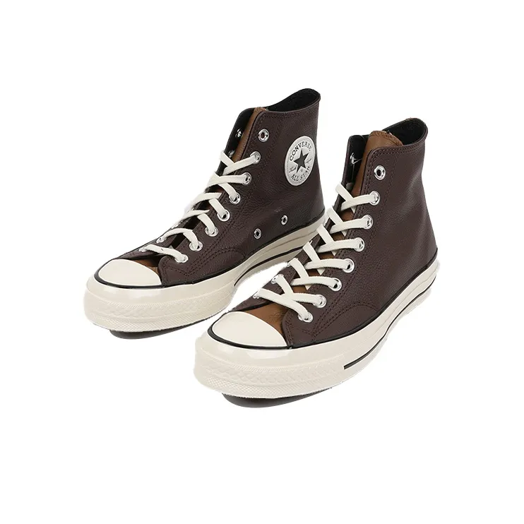 Converse Chuck Taylor All Star 70 Hi Leather Colorblock Dark Root Brown-2
