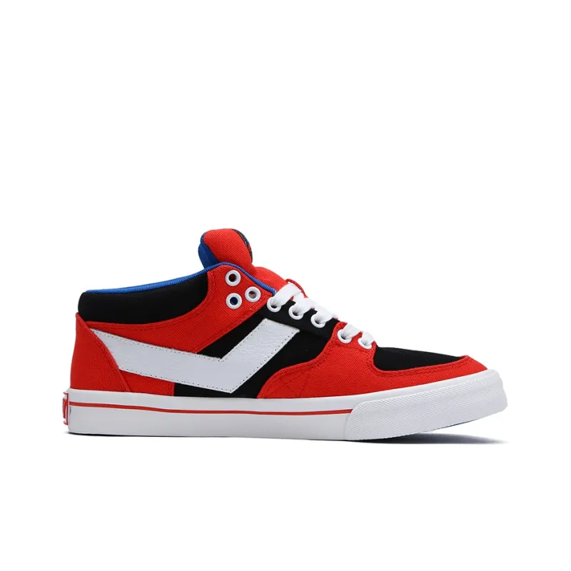 PONY Atop Low Top Skateboard Shoes Men's Red-1
