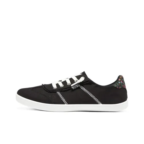 Skechers Bobs Skateboard Shoes Women's Low-Top Black/White