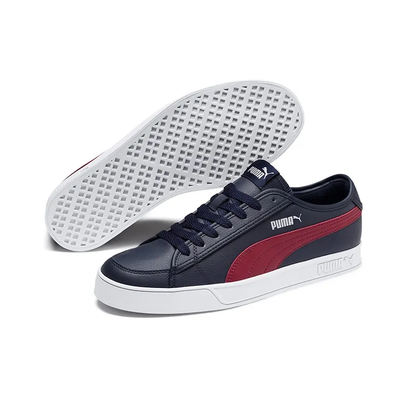 PUMA Smash Vulc V2 Blue/Red-2