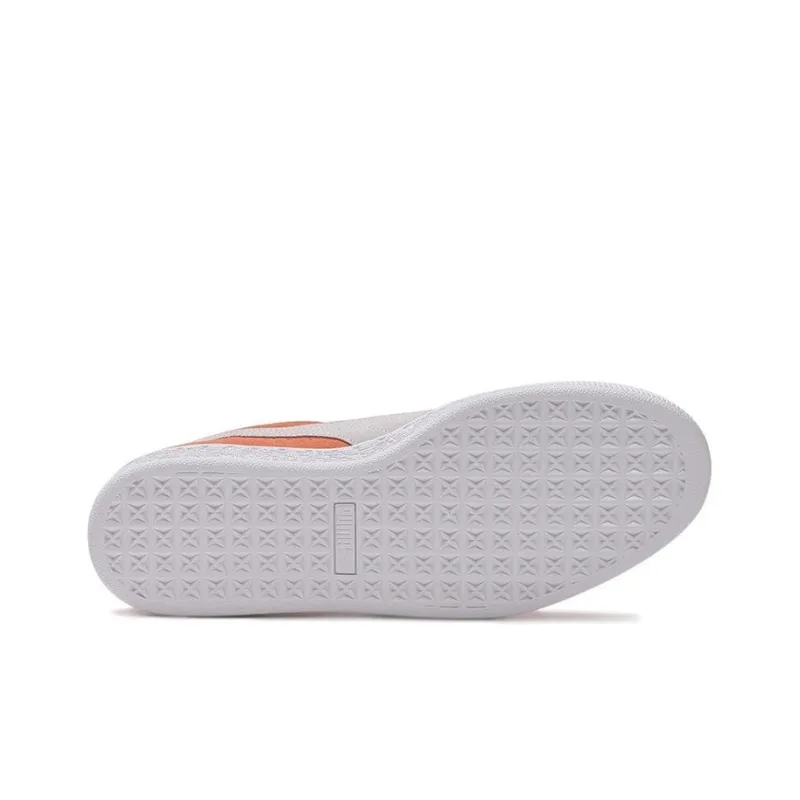 PUMA Suede Classic Coverage Lightweight Breathable Low-Top Skateboard Shoes Men's Light Orange-3
