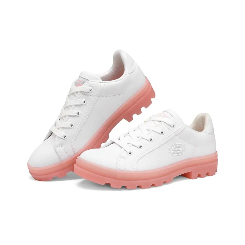 Skechers Roadies Low Top Sneakers White/Pink Women's-2