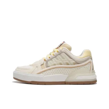 LiNing Skateboard Shoes Women's Low Top Light Antique Yellow