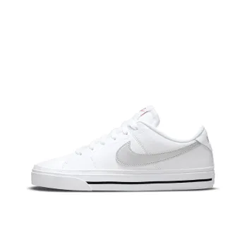 Nike Court Legacy Slip Resistant Cushioning Wear Resistant Lightweight Low Top Skateboard Shoes Women's White Gray