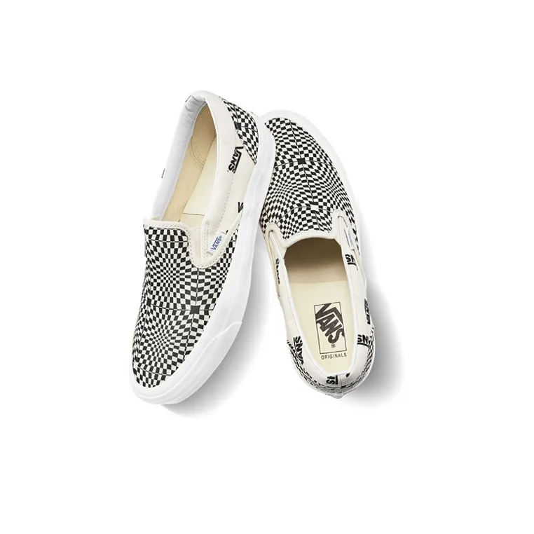 Vans Slip On Optical Check Black-2