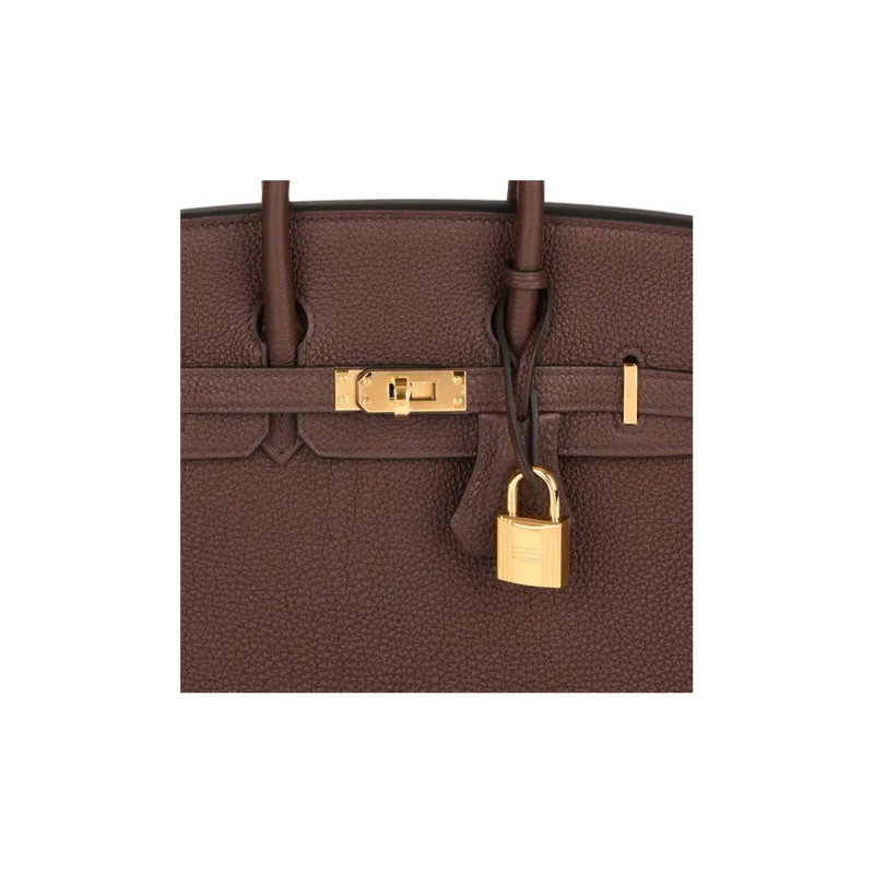 HERMES Birkin Cow Leather Birkin Bag Handbags Women's Saddle Red-2