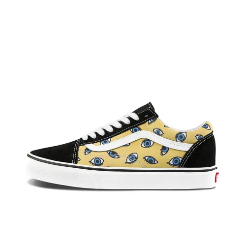 Vans Old Skool Skateboard Shoes Unisex Low-Top Black/Yellow