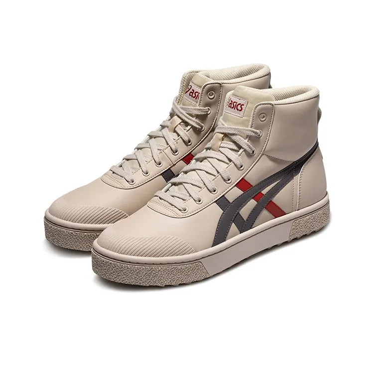 Asics Unisex Court Trail Hi High top Sneakers Gray-1