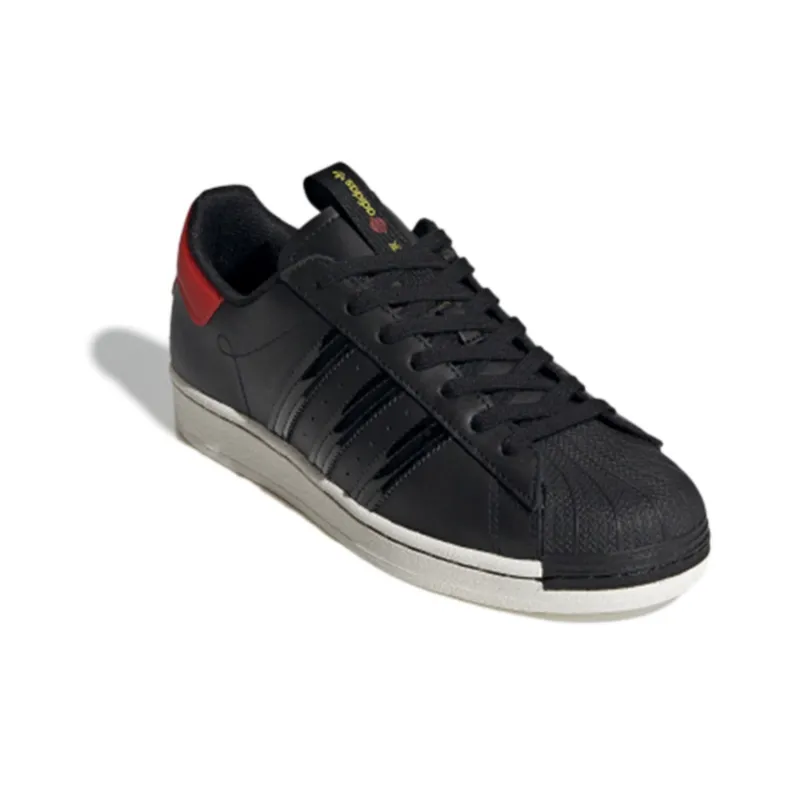 Adidas Originals Superstar Shoes 'Black Scarlet Red'-2