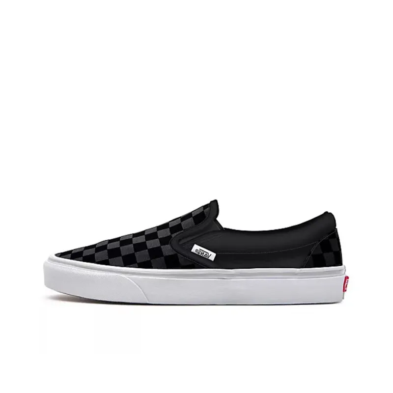 Vans Customs Checkerboard Slip on Black/Grey Blackgray-0
