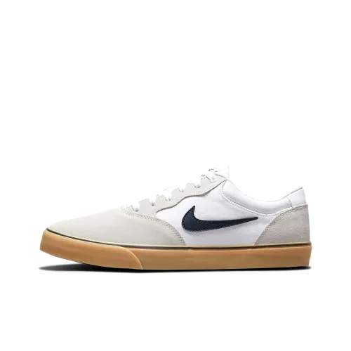 Nike SB Chron Skateboard Shoes Unisex Low-Top Off White/Gray