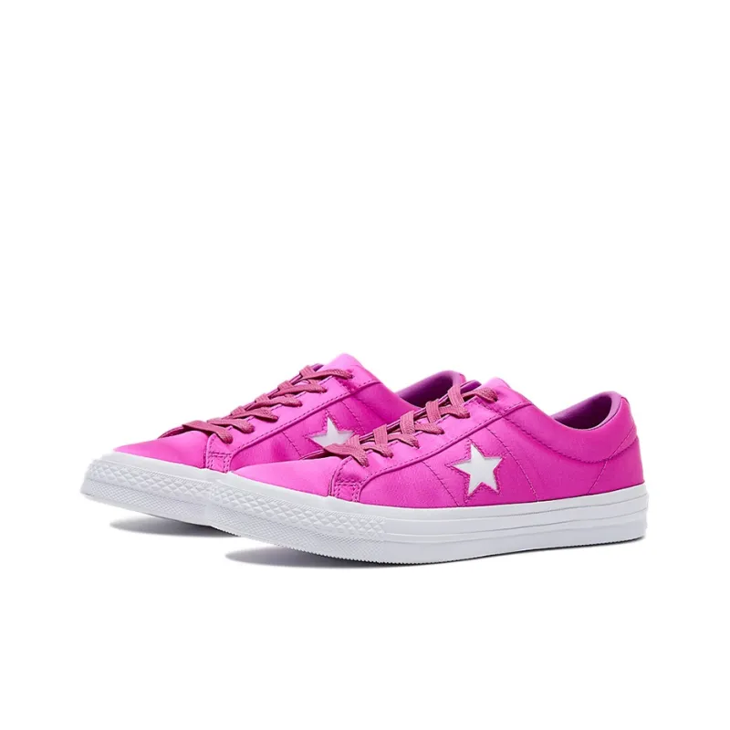 One Star Converse Low 'Hyper Magenta' Women's-2