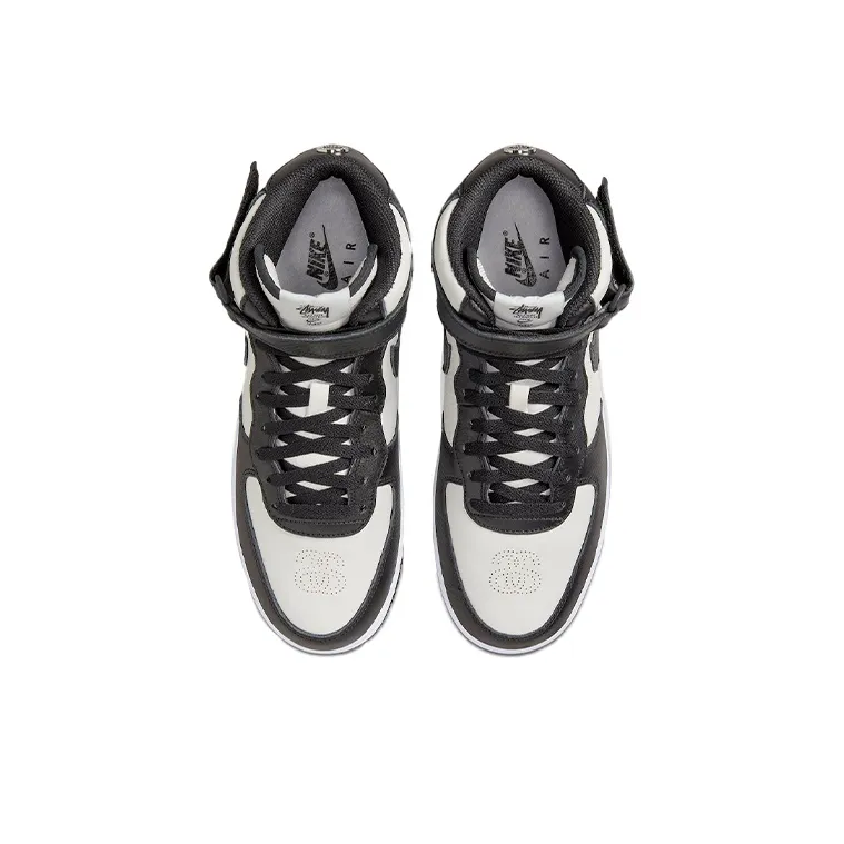 Nike Air Force 1 Mid Stussy South Korea Exclusive Light Bone/Black-3