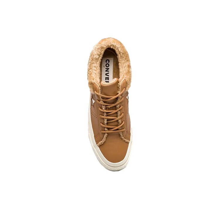One Star Converse Low Street Warmer 'Burnt Caramel' Women's-4