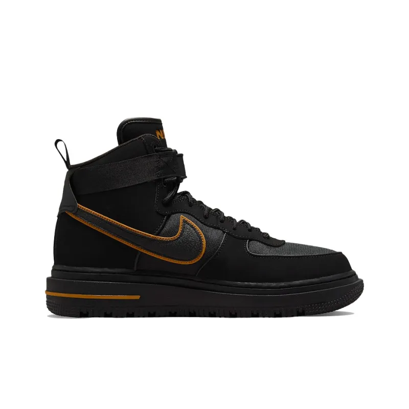Nike Air Force 1 Boot Cordura Black Gold-1