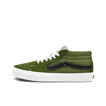 Vans Sk8 Mid Low Top Skate Shoes Unisex Dark Green