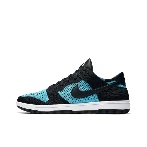 Nike Dunk Skateboard Shoes Men Low-Top Black Blue