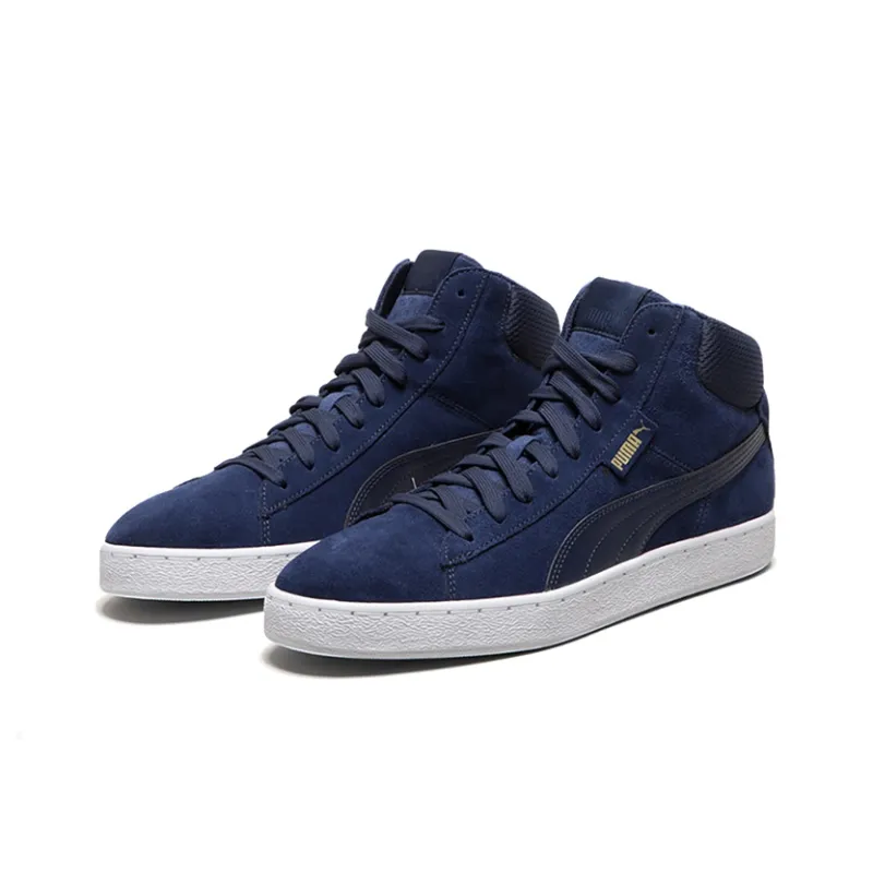 PUMA 1948 Mid Blue/White/Gold Mid Casual Board Shoes-2