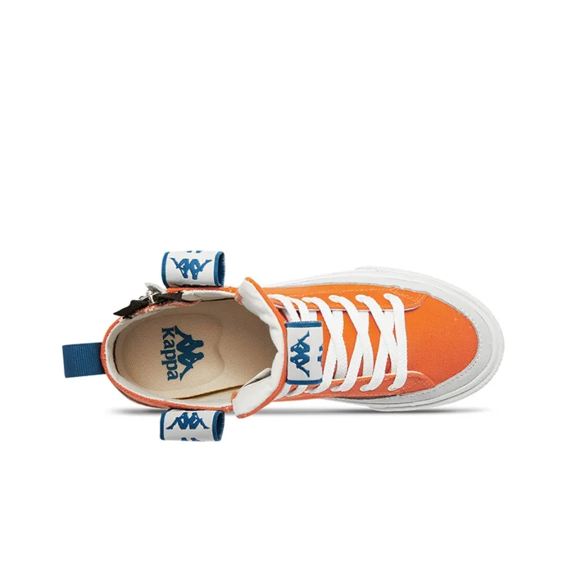 Kappa High Top Skateboard Shoes Unisex Pumpkin Orange-3