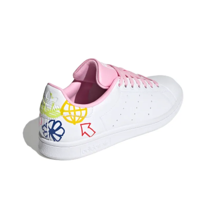 Adidas Women's Stan Smith 'Doodle White Pink' Women's-3