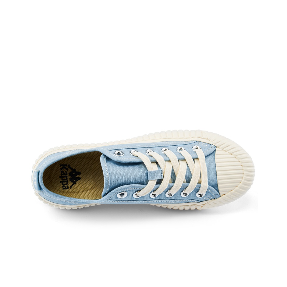 Kappa Skateboard Shoes Unisex Low-Top Light Blue - POIZON