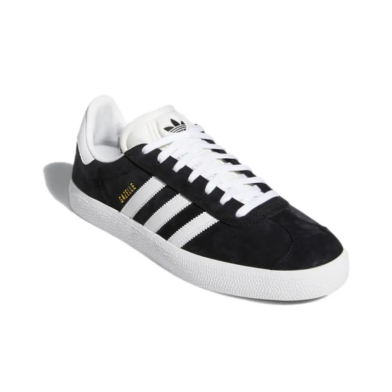 Adidas Gazelle Adv Black White Gold-2