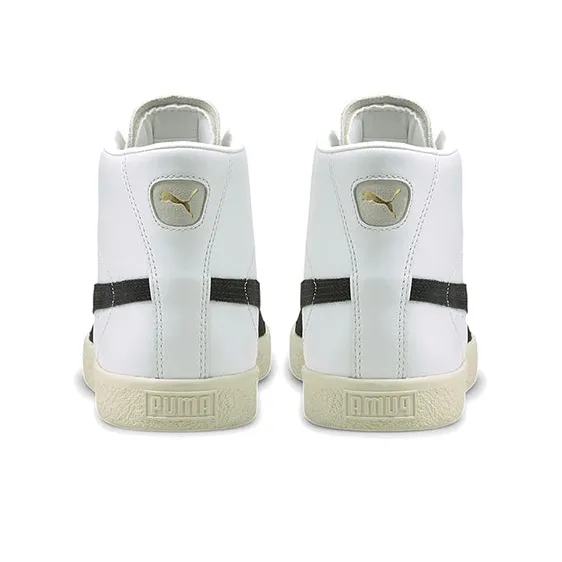 PUMA Basket Vintage Mid White Black Team Gold-3