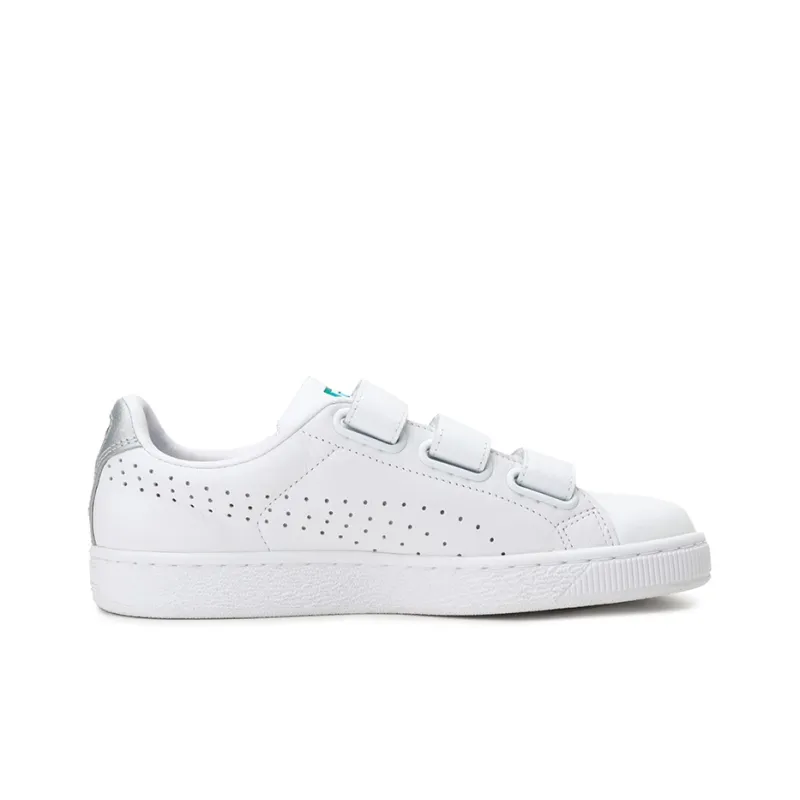 PUMA Basket Strap White Women's-1