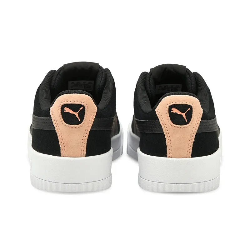 PUMA Carina Wear-resistant And Lightweight Low-Top Skateboard Shoes Women's Black Beige Red-3