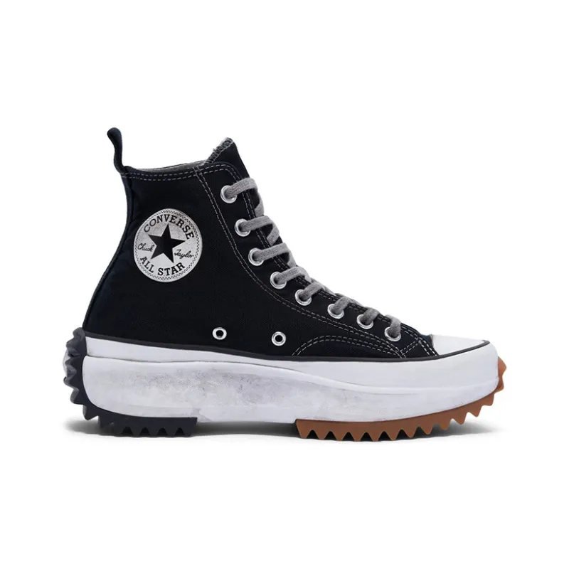 Converse Run Star Hike Hi Black White Gum Distressed-1