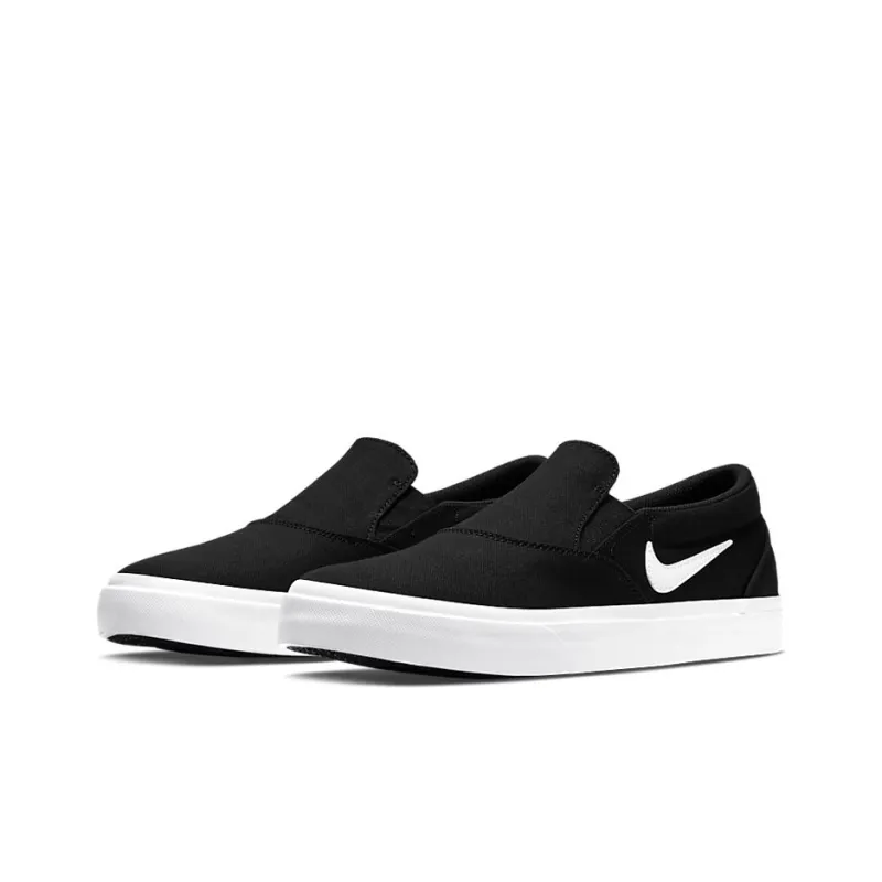 Nike Sb Charge Slip Black White-2