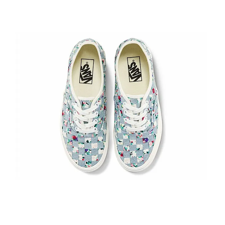 Vans Woven Authentic Stackform Light Blue Floral Multi Women's-2