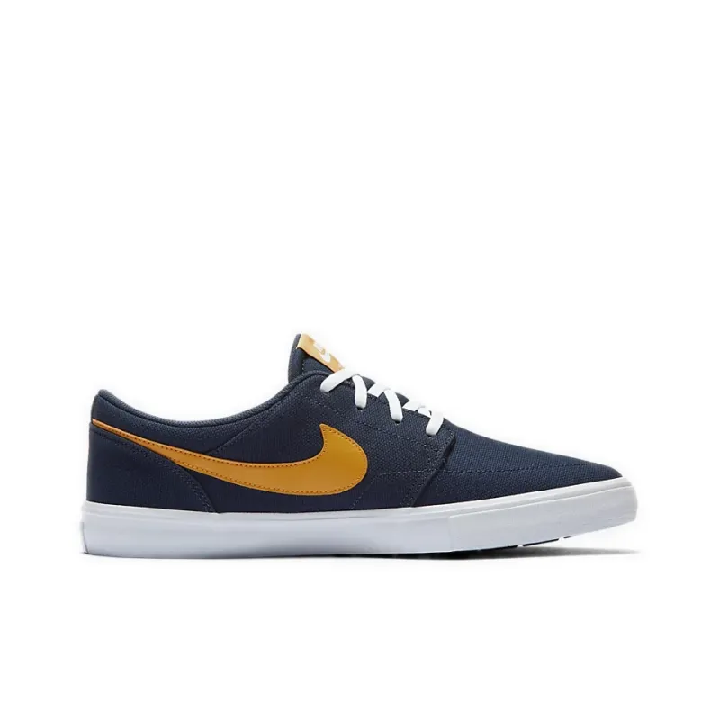 Nike Sb Portmore Ii Solar Cnvs 'Blue Yellow'-1