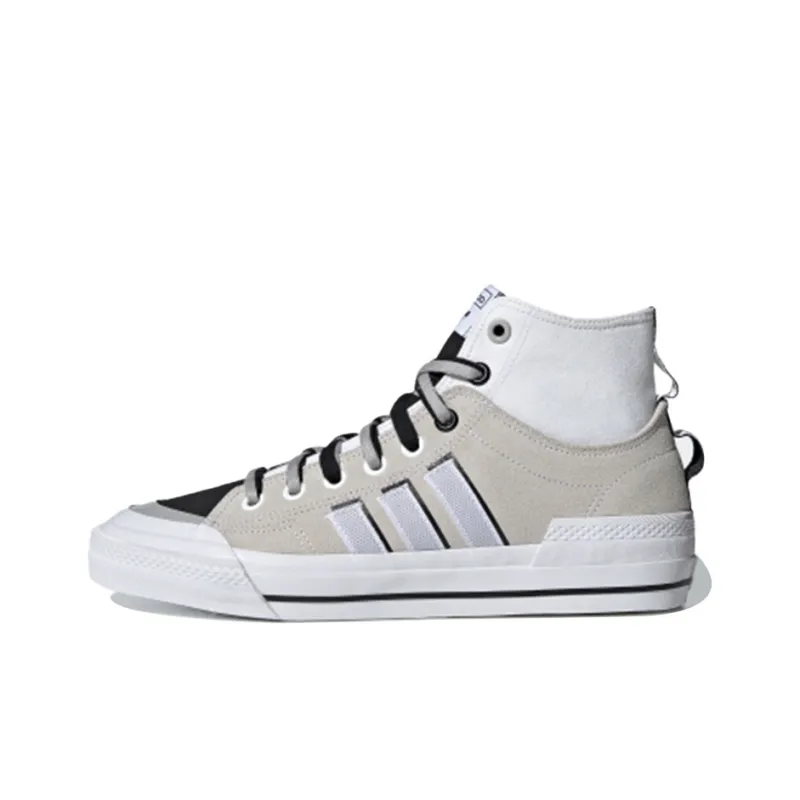 Adidas Originals Nizza Hi Dl 'Grey White Black'-0