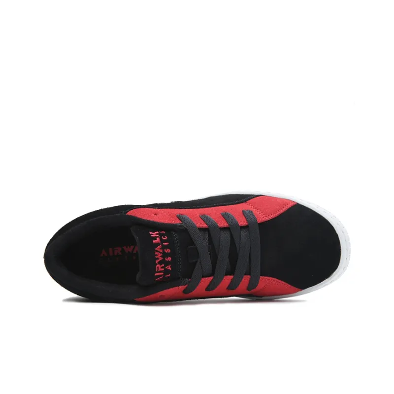 Airwalk Skateboard Shoes Men Low Top Black/Red-3