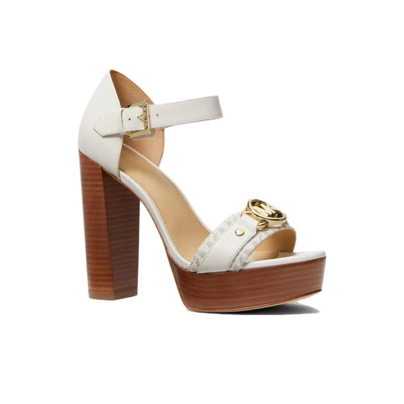 MICHAEL KORS Rory One-Strap Sandals 11.4cm Women's White-2