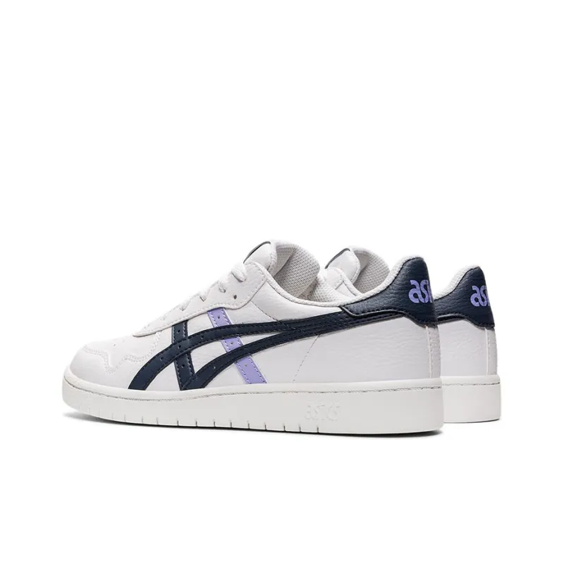 Asics JAPAN S Low-Top Skateboard Shoes Women's White Blue-3