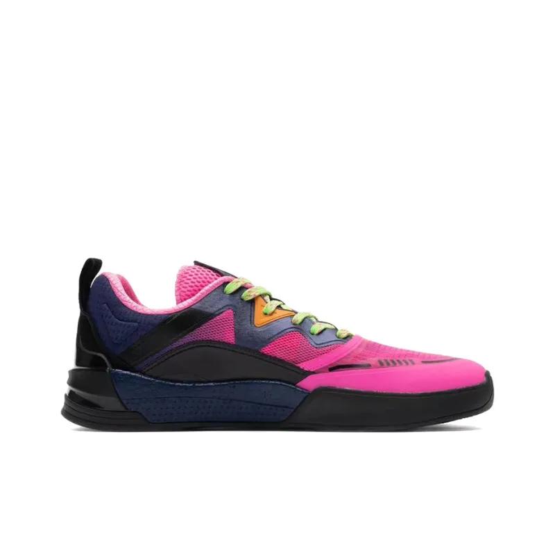 Erik Ellington x LiNing LINGTENG 䨻 'Tropicana' Slip Resistant Low Top Skateboard Shoes Men's Black Pink-1