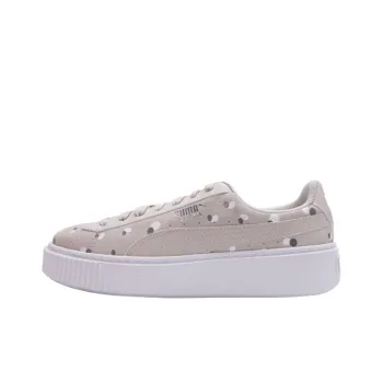PUMA Sneakers Suede Platform Dots Jr 'Silver' Women's