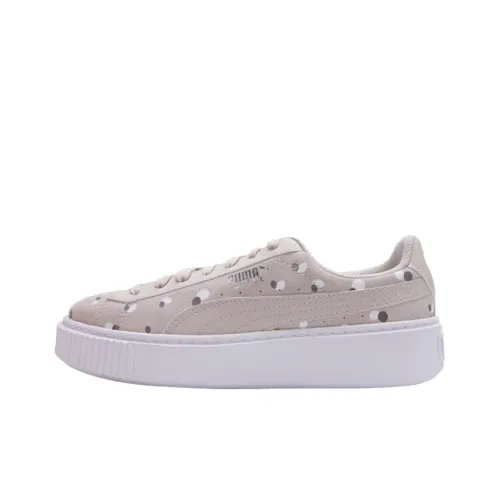 PUMA Sneakers Suede Platform Dots Jr 'Silver' Women's