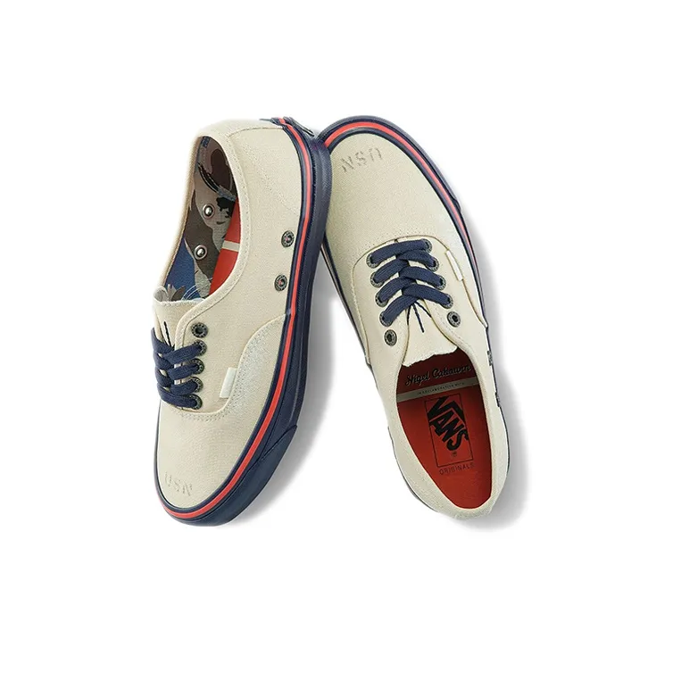 Vans Vault Og Authentic Lx Nigel Cabourn Natural Navy-3