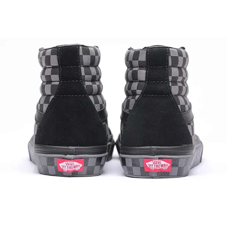 Vans Sk8 Hi Checkerboard Black Pewter-4